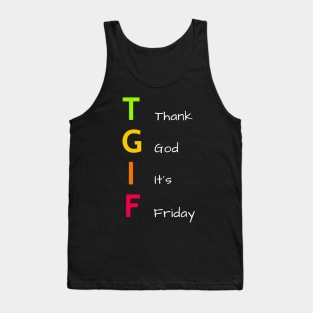 Thank God It's Friday - Warm Colors Tank Top